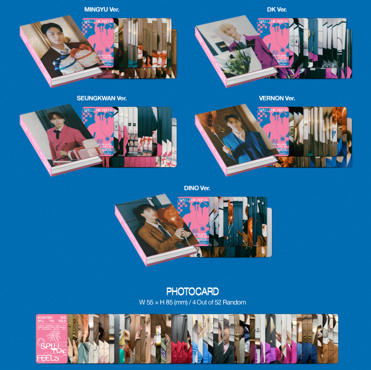 SEVENTEEN - Spill The Feels 12th Mini Album Carat Version (You Can Choose Ver)
