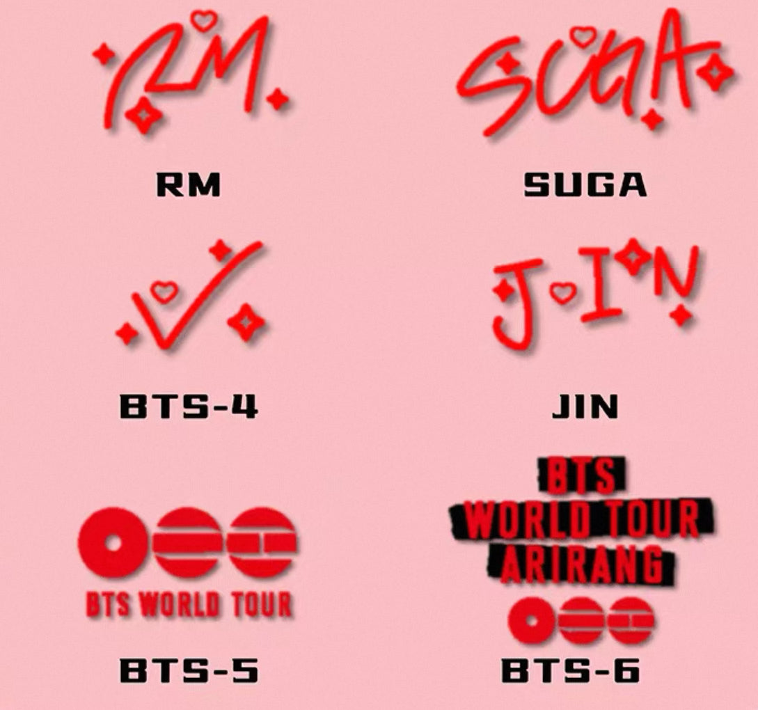 Army Bomb Decorative ARIRANG Stickers 4ea