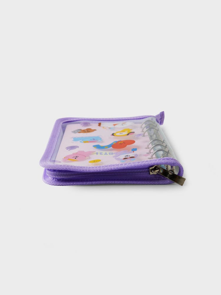 BT21 Official 6-Ring Clear PVC Binder 2024 Season’s Greetings