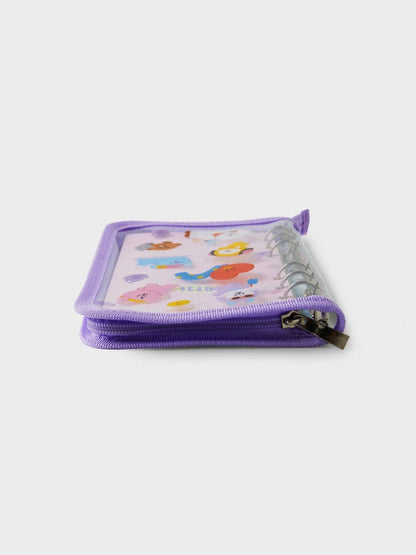 BT21 Official 6-Ring Clear PVC Binder 2024 Season’s Greetings