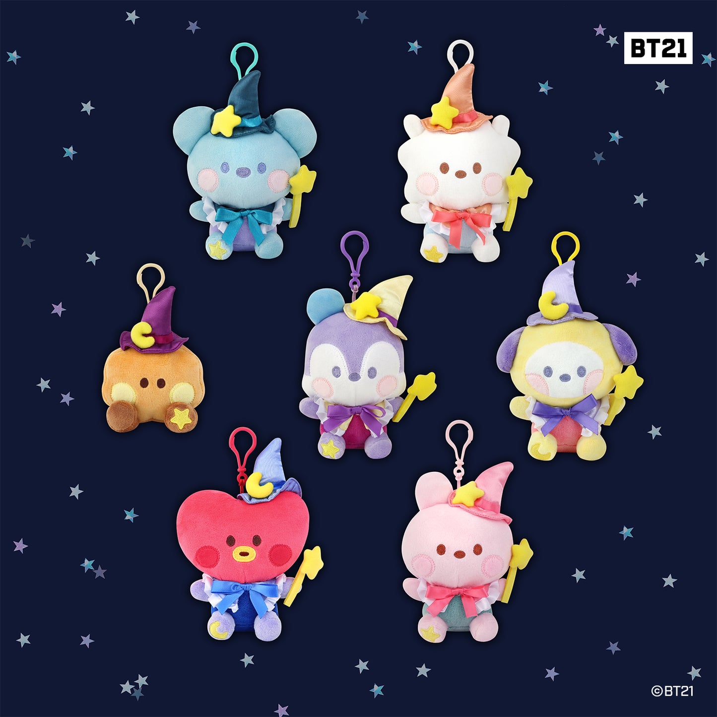 BT21 Minini Official Magician Keyring