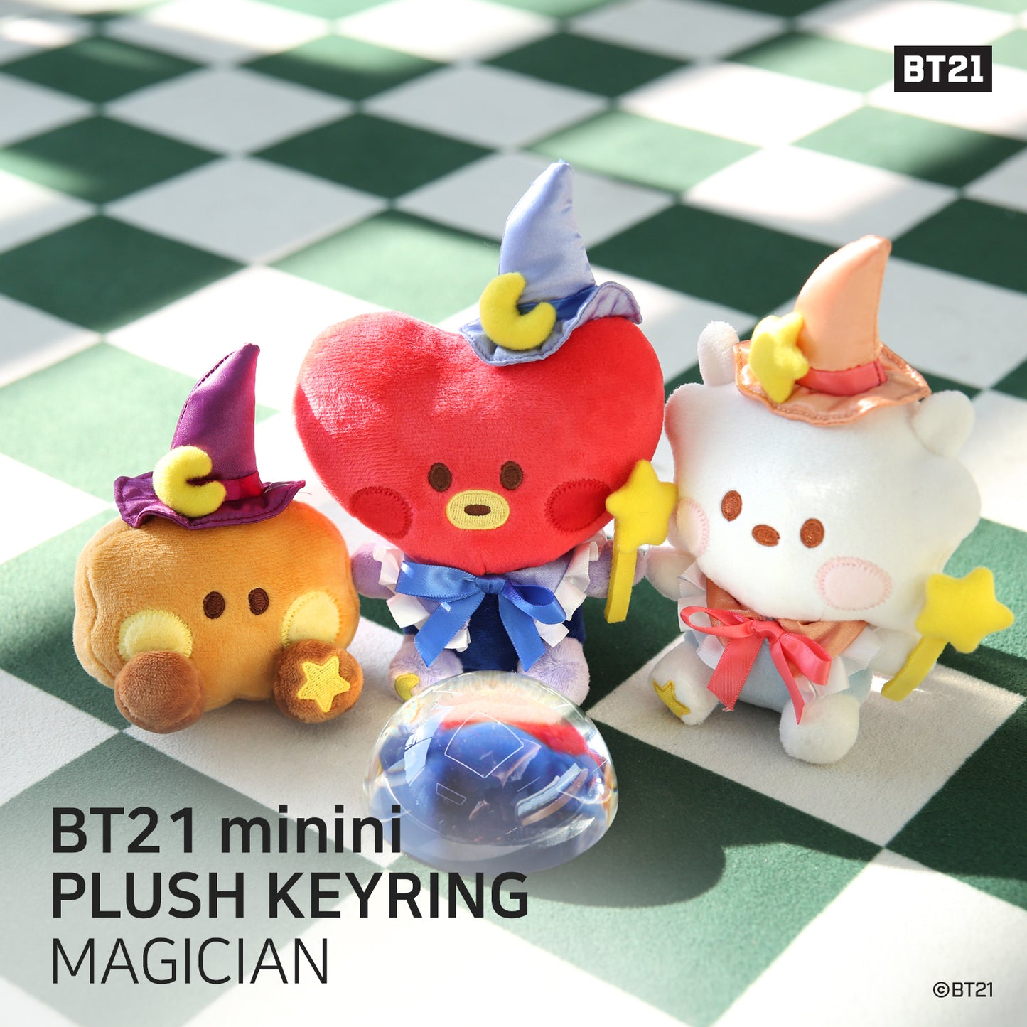 BT21 Minini Official Magician Keyring