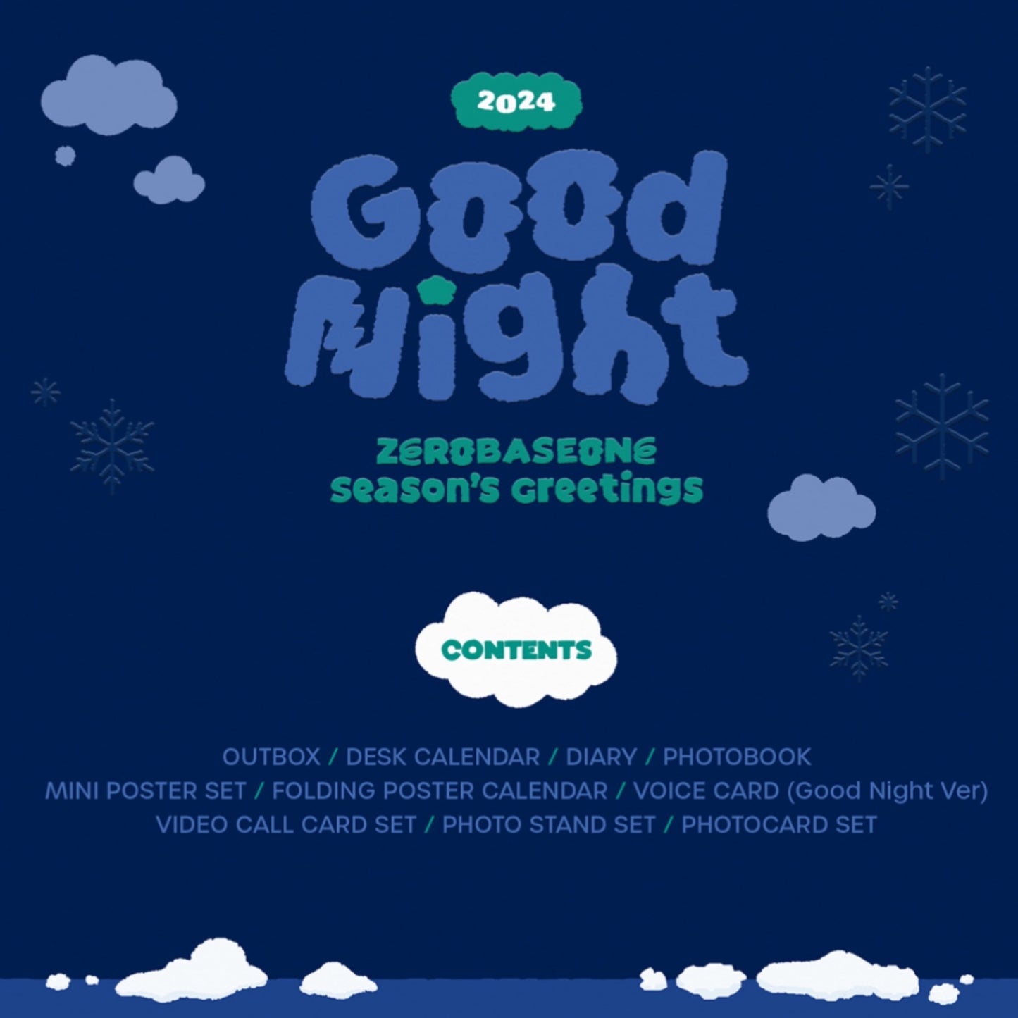 ZEROBASEONE ZB1 - GOOD NIGHT Official 2024 Season's Greetings