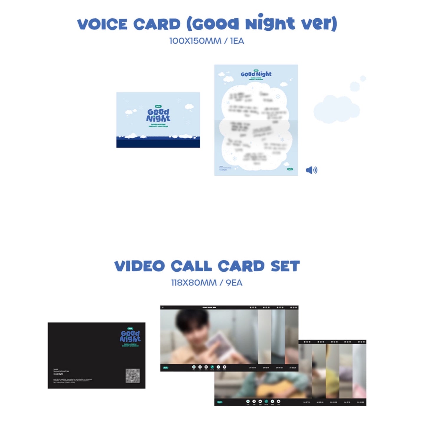 ZEROBASEONE ZB1 - GOOD NIGHT Official 2024 Season's Greetings