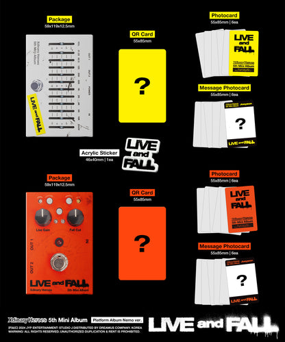 XDINARY HEROES - LIVE AND FALL 5th Mini Album Platform Ver