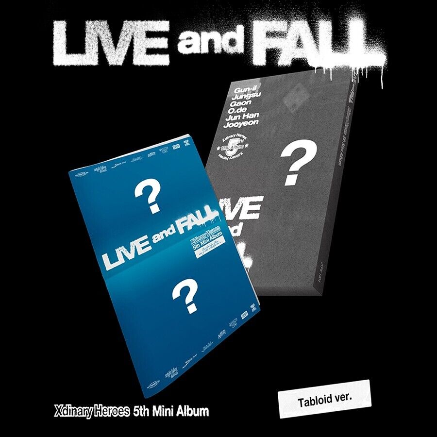 XDINARY HEROES - LIVE AND FALL 5th Mini Album Tabloid Ver