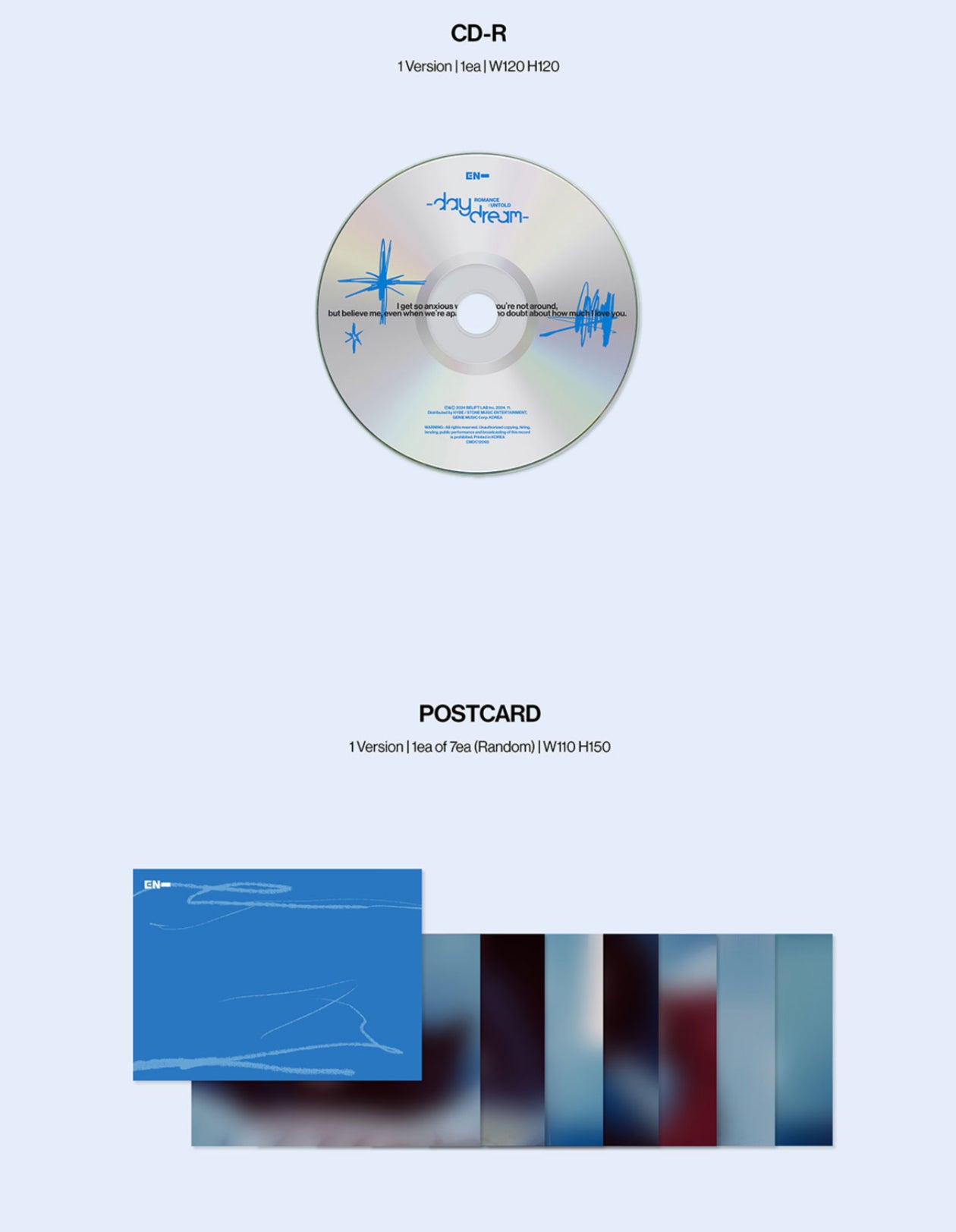 ENHYPEN - ROMANCE:UNTOLD DAYDREAM 2nd Repackage Album (JAPAN