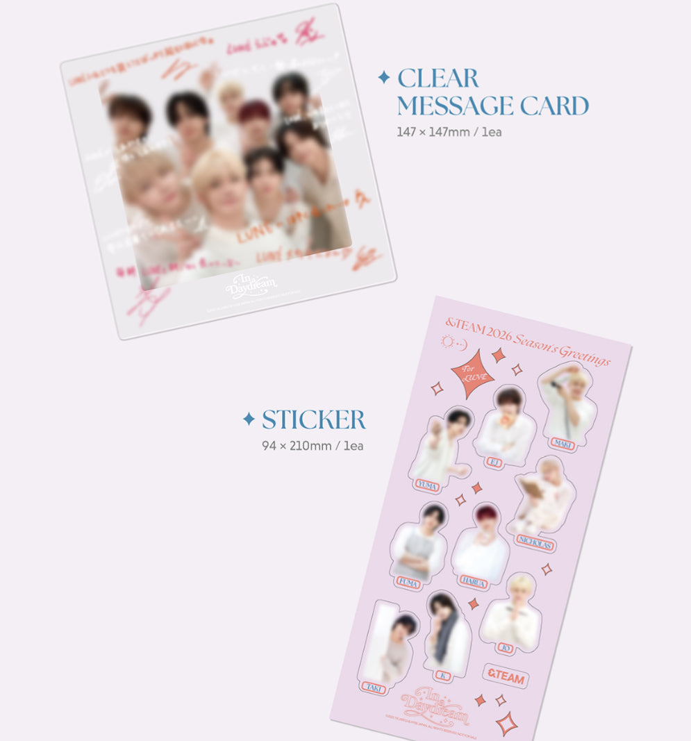 &TEAM - IN A DAYDREM 2026 Official Season's Greetings – K-STAR