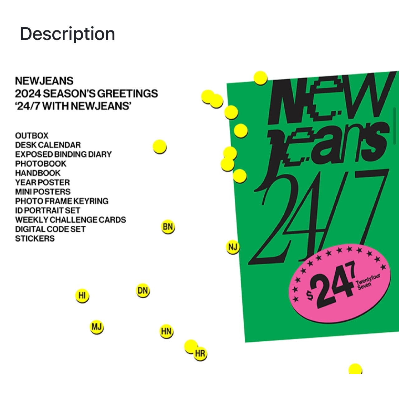 趣味・スポーツ・実用 NewJeans 2024 Season's Greetings 24/7 NEWJEANS - 24/7 With NEWJEANS Official 2024 Season's Greetings – K