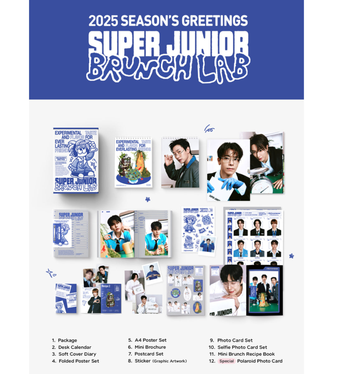 SUPER JUNIOR - BRUNCH LAB 2025 Official Season's Greetings + POB – K-STAR