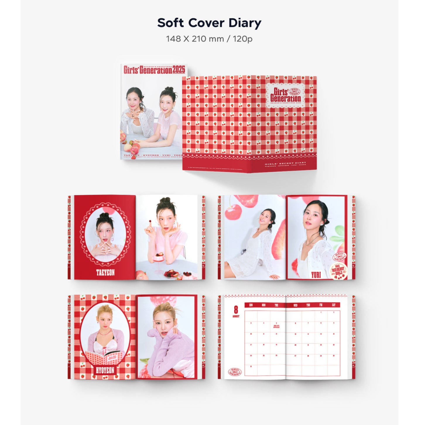 GIRLS GENERATION - RED GIRLS BERRY 2025 Official Season's Greetings + POB