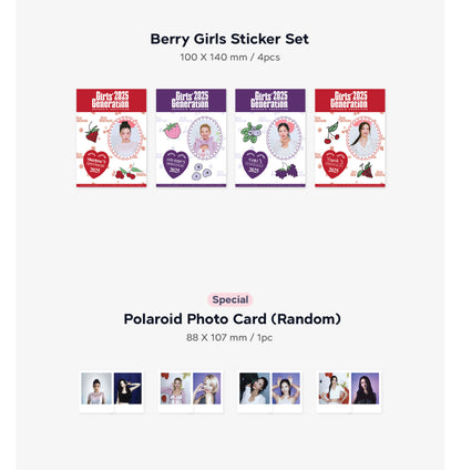 GIRLS GENERATION - RED GIRLS BERRY 2025 Official Season's Greetings + POB