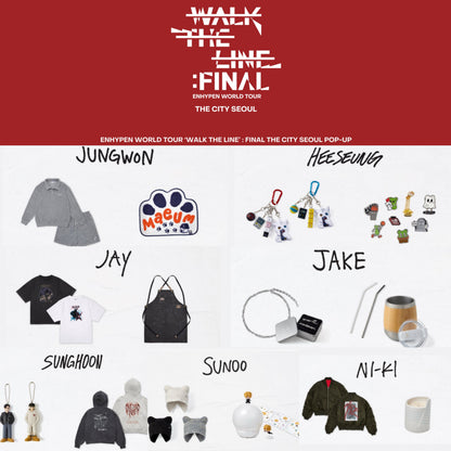 ENHYPEN - WALK THE LINE : FINAL ENHYPEN World Tour The City SEOUL Pop-Up Official MD / ARTIST MADE COLLECTION