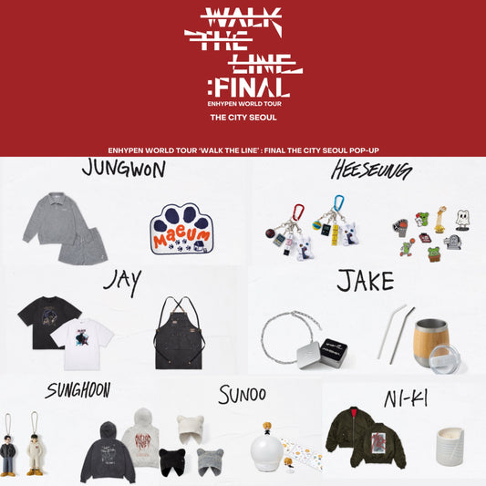 ENHYPEN - WALK THE LINE : FINAL ENHYPEN World Tour The City SEOUL Pop-Up Official MD / ARTIST MADE COLLECTION