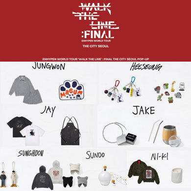 ENHYPEN - WALK THE LINE : FINAL ENHYPEN World Tour The City SEOUL Pop-Up Official MD / ARTIST MADE COLLECTION