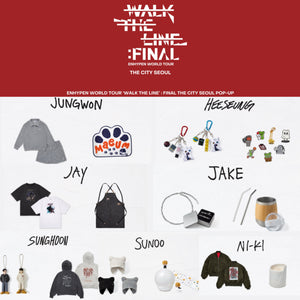 ENHYPEN - WALK THE LINE : FINAL ENHYPEN World Tour The City SEOUL Pop-Up Official MD / ARTIST MADE COLLECTION