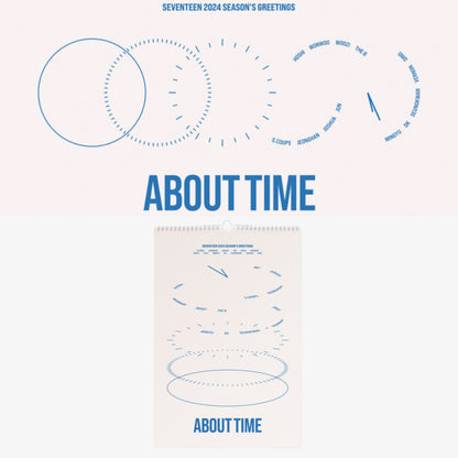SEVENTEEN - ABOUT TIME Official 2024 Season's Greetings Wall Calendar