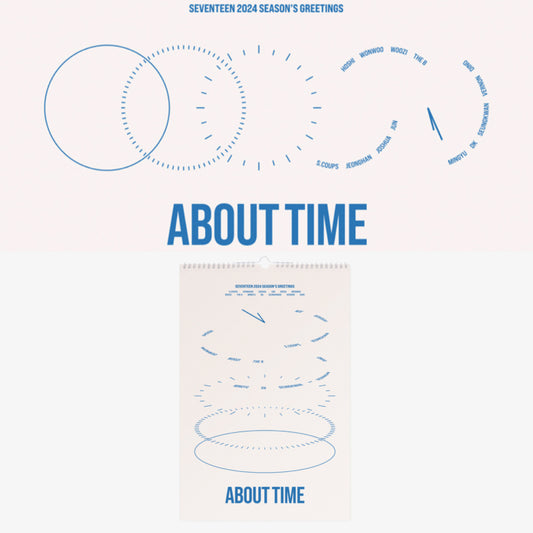 SEVENTEEN - ABOUT TIME Official 2024 Season's Greetings Wall Calendar