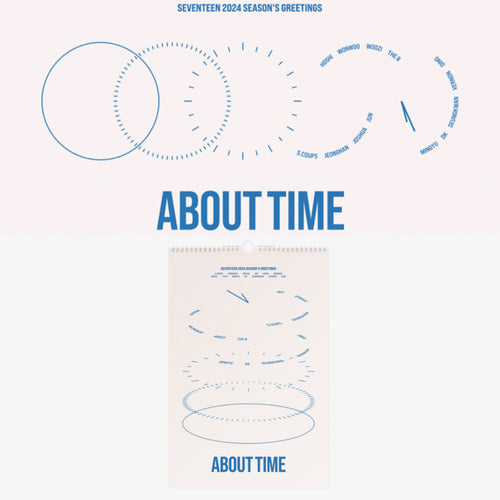 SEVENTEEN - ABOUT TIME Official 2024 Season's Greetings Wall Calendar