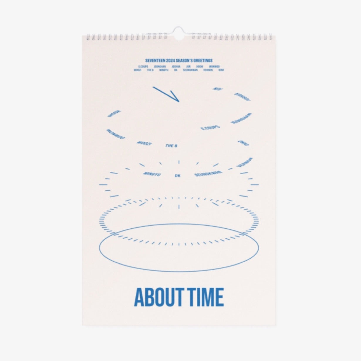 SEVENTEEN - ABOUT TIME Official 2024 Season's Greetings Wall Calendar