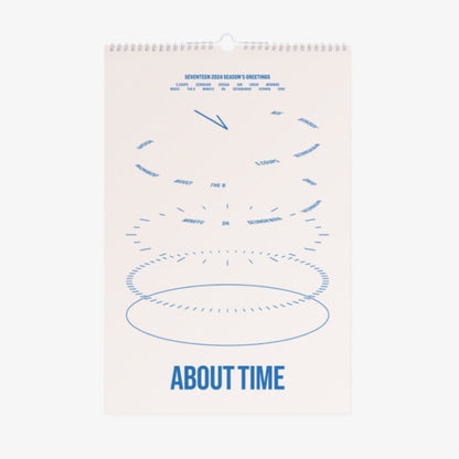 SEVENTEEN - ABOUT TIME Official 2024 Season's Greetings Wall Calendar