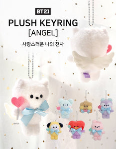 BT21 minini Official ANGEL Plush Keyring