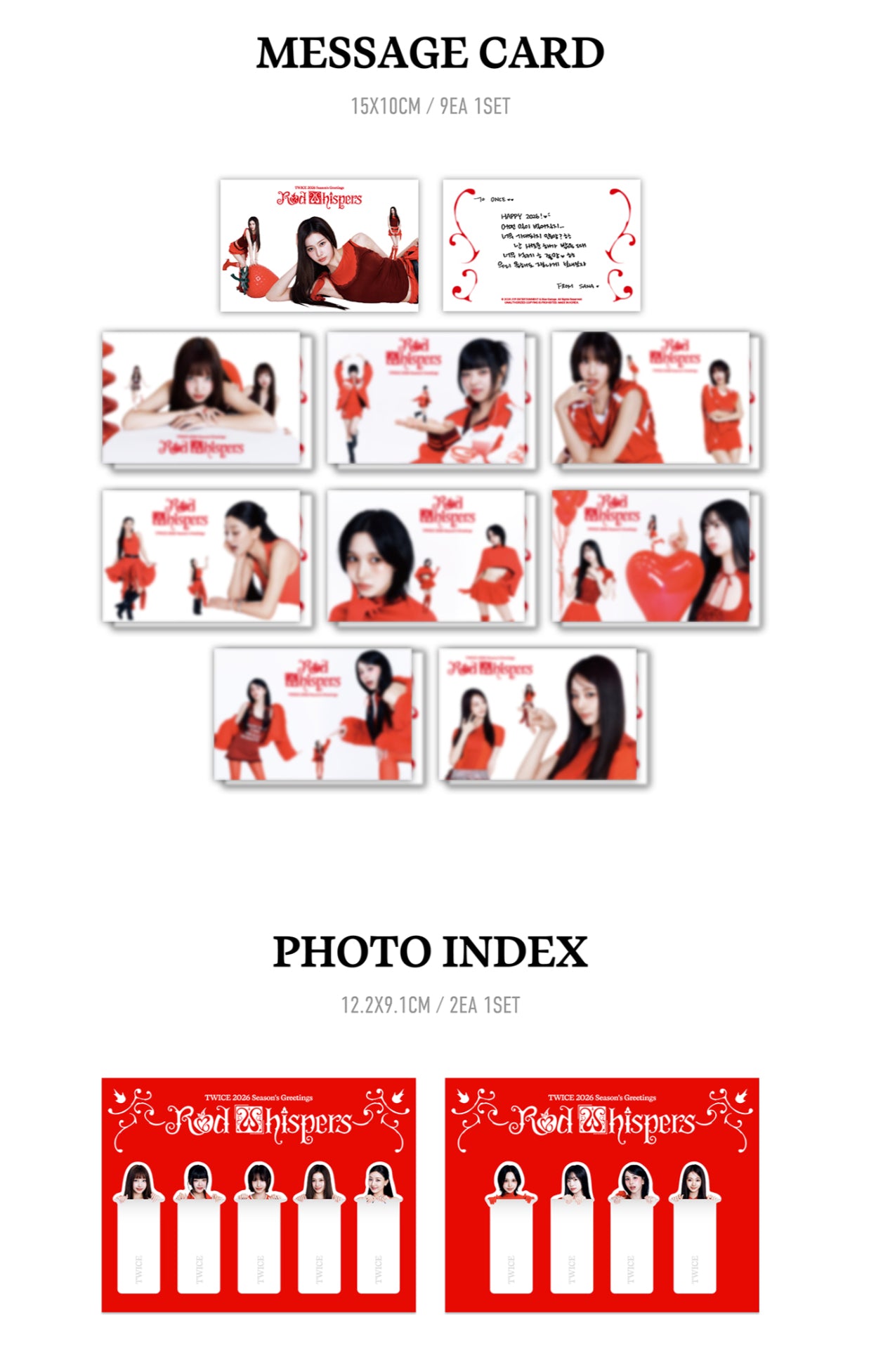TWICE - RED WHISPERS 2026 Official Season's Greetings – K-STAR