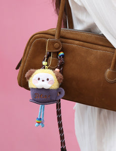 BT21 Minini Official Latte Plush Keyring