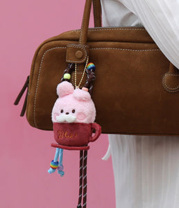 BT21 Minini Official Latte Plush Keyring