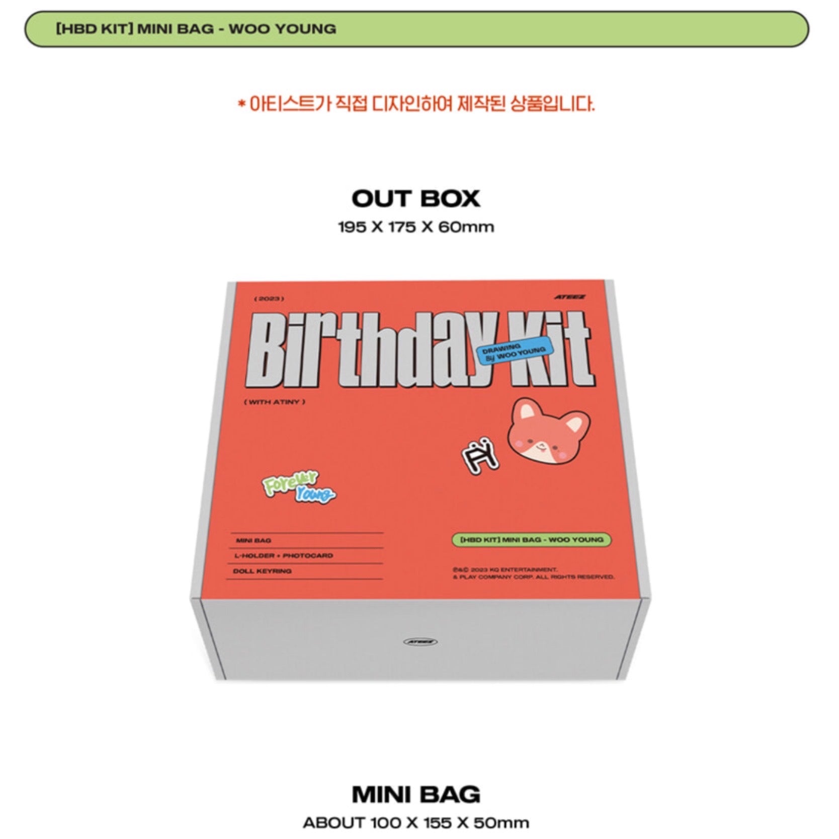 ATEEZ Official HBD KIT WOOYOUNG Mini Bag Set – K-STAR