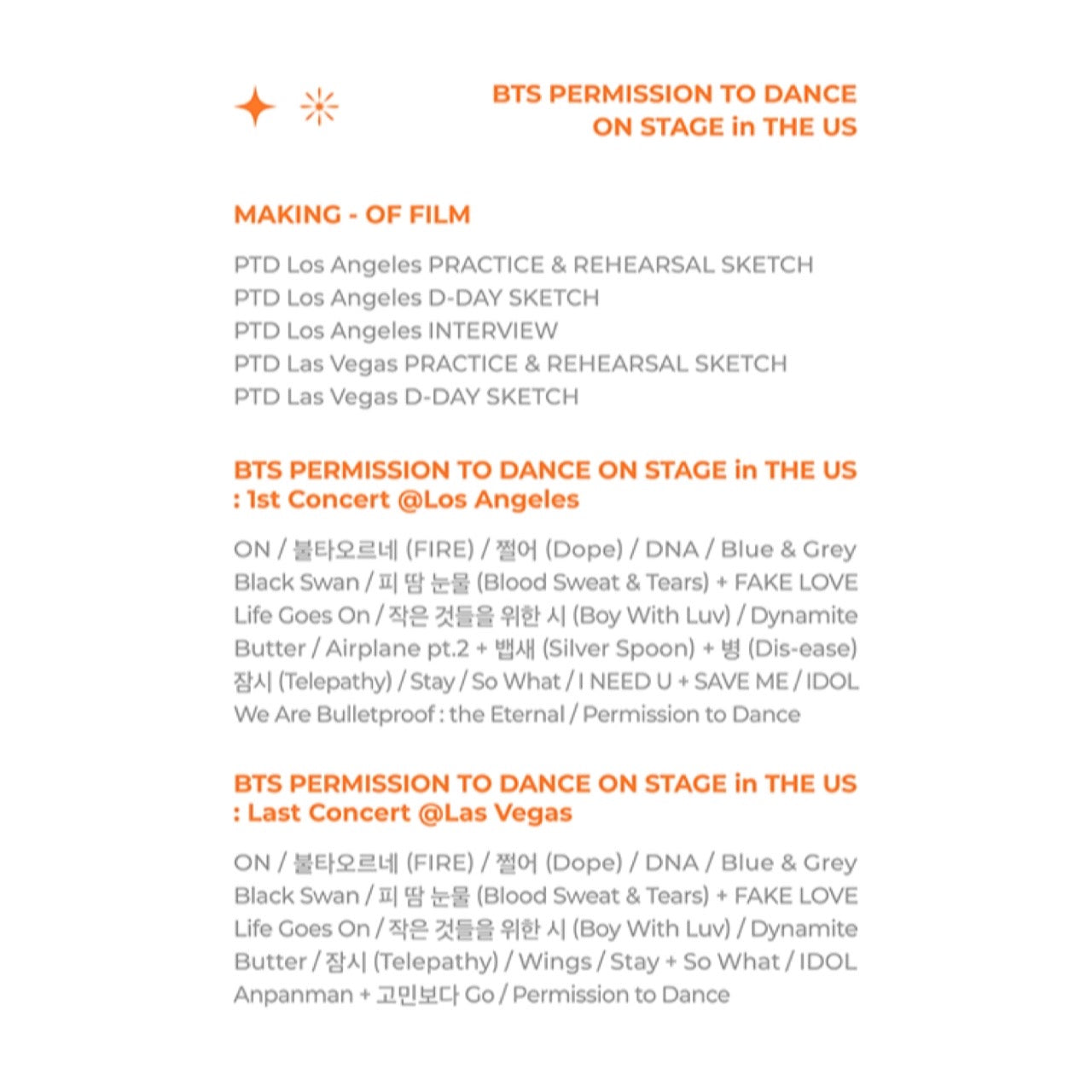 BTS PERMISSION TO DANCE On Stage In The US