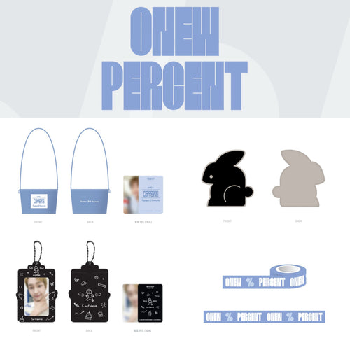 SHINee ONEW PERCENT % Pop-Up Store in Taiwan Official MD (PREORDER DECEMBER 2025)