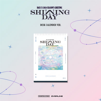 BAE173 - SHINNING DAY Official 2024 Season's Greetings Desk Calendar