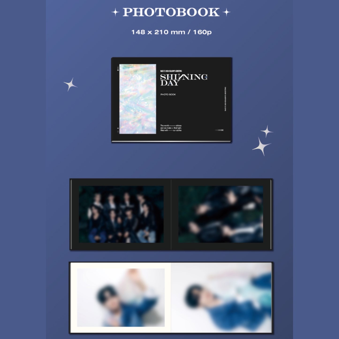 BAE173 - SHINNING DAY Official 2024 Season's Greetings Photobook