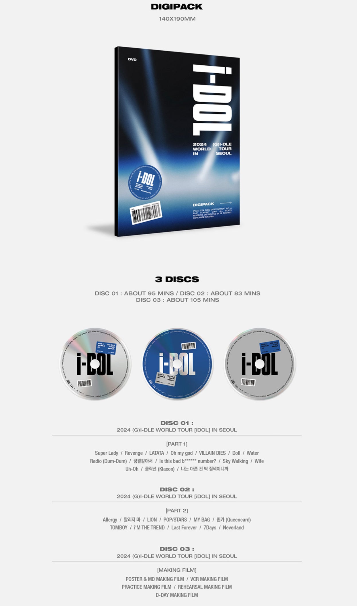 G)I-DLE 2024 World Tour iDOL in Seoul DVD – K-STAR