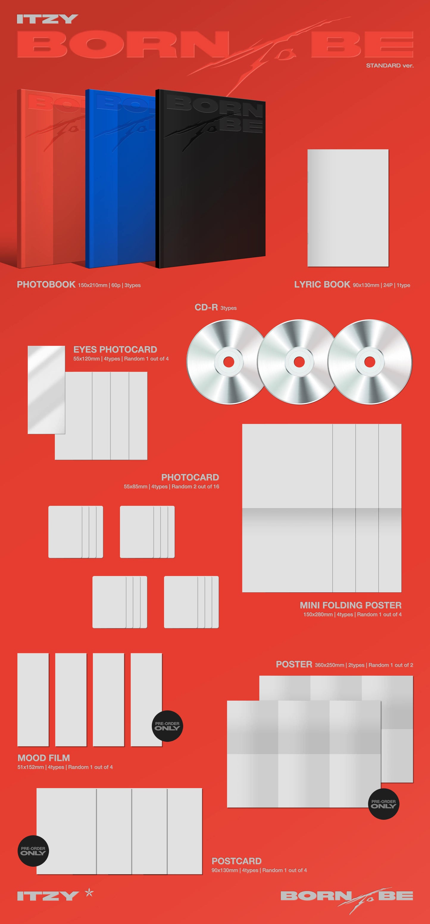 ITZY - BORN TO BE 2nd Album Standard Version