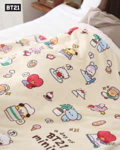 BT21 Minini Official Holiday Blanket 1200 x 800mm