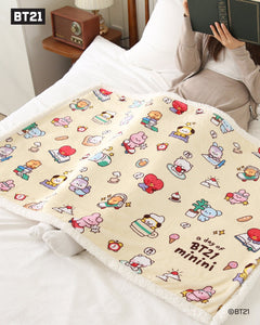 BT21 Minini Official Holiday Blanket 1200 x 800mm