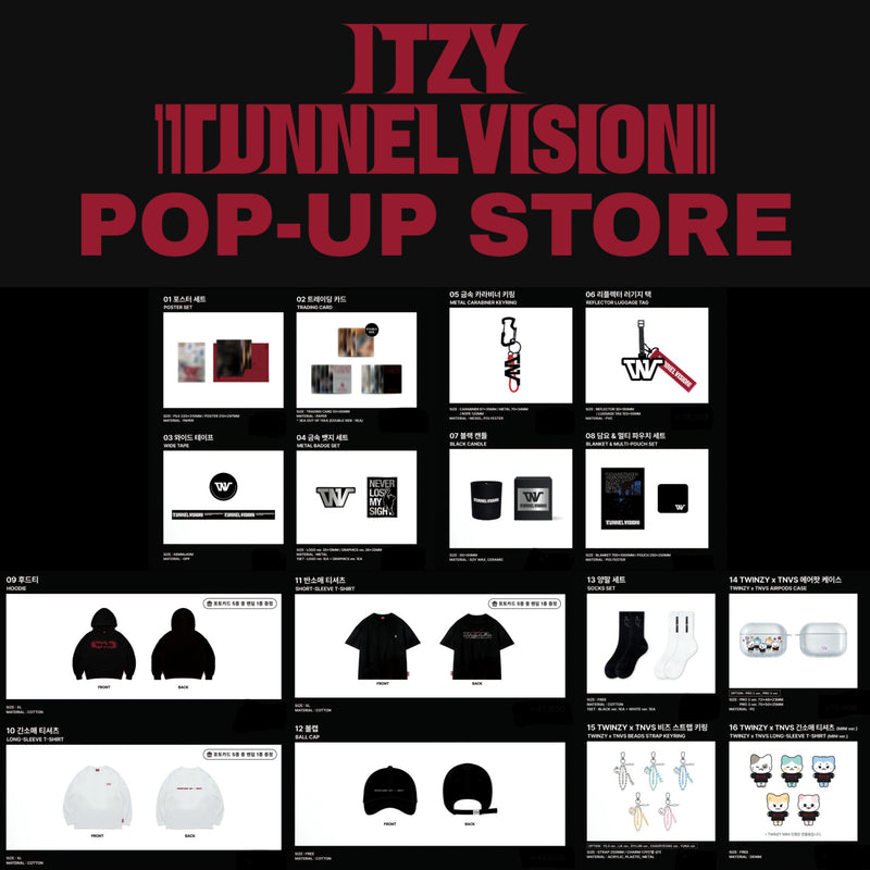 ITZY - TUNNEL VISION Pop Up Store Official MD – K-STAR