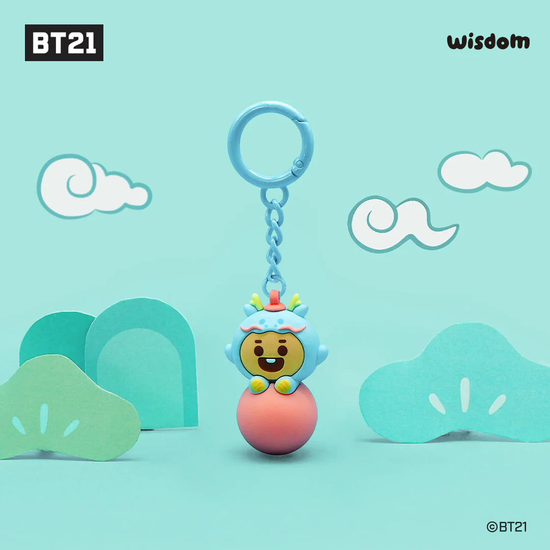 BT21 Baby Official Dragon Figure Keyring