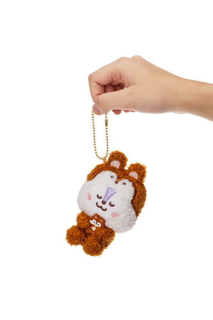BT21 JAPAN Official MOTTO HUG Plush Keyring 15cm