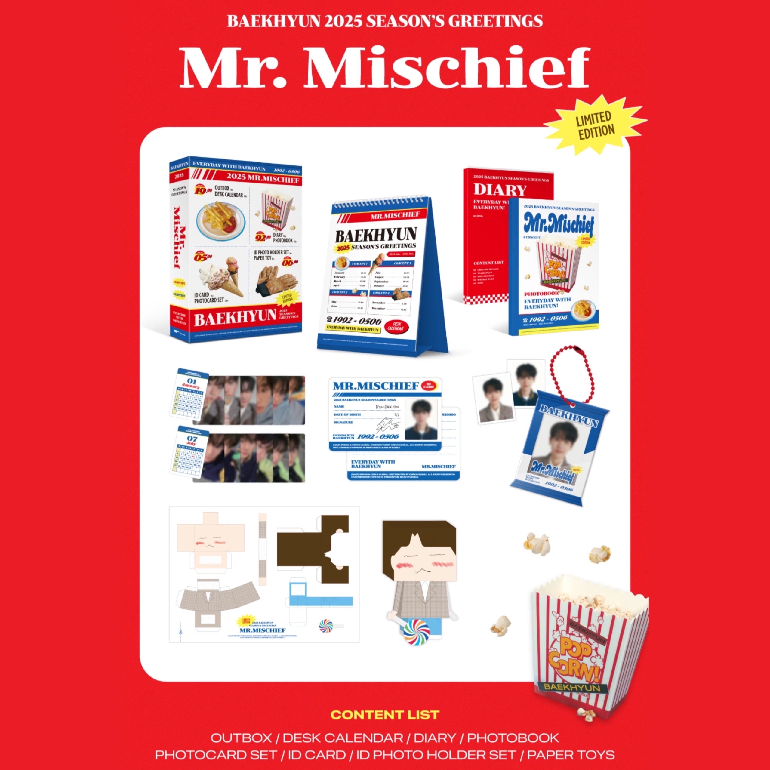 EXO BAEKHYUN - MR. MISCHIEF 2025 Official Season's Greetings – K-STAR