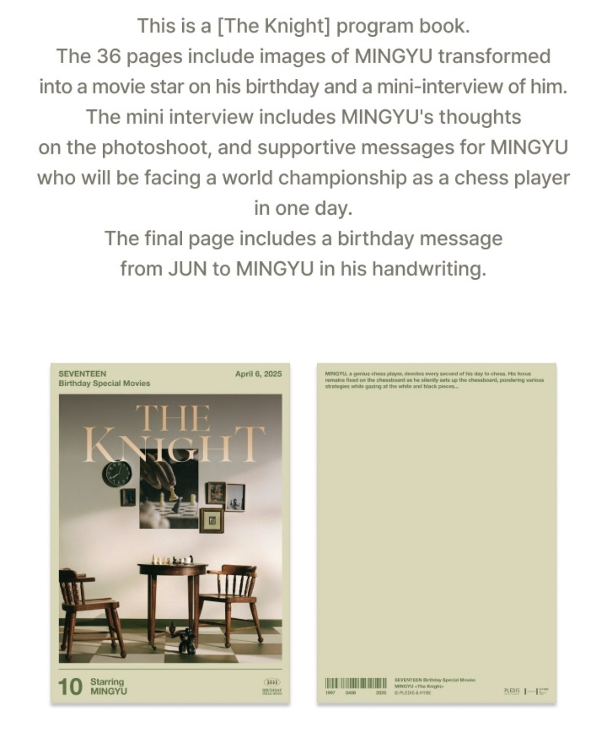SEVENTEEN MINGYU Happy Birthday Box Ver.4