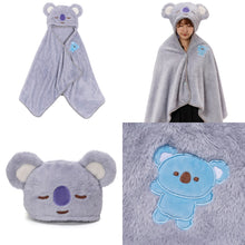 BT21 JAPAN Official MOTTO HUG Blanket / Relax Hot Eye Warmer / Ear Muff / Room Shoes
