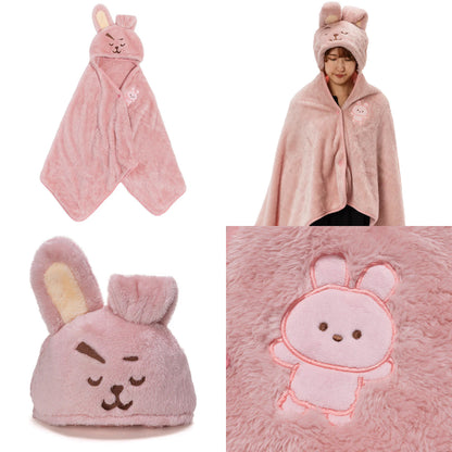 BT21 JAPAN Official MOTTO HUG Blanket / Relax Hot Eye Warmer / Ear Muff / Room Shoes
