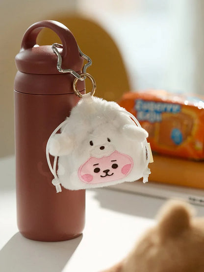 BT21 Baby Official Fluffy Mini Bag Charm Pouch