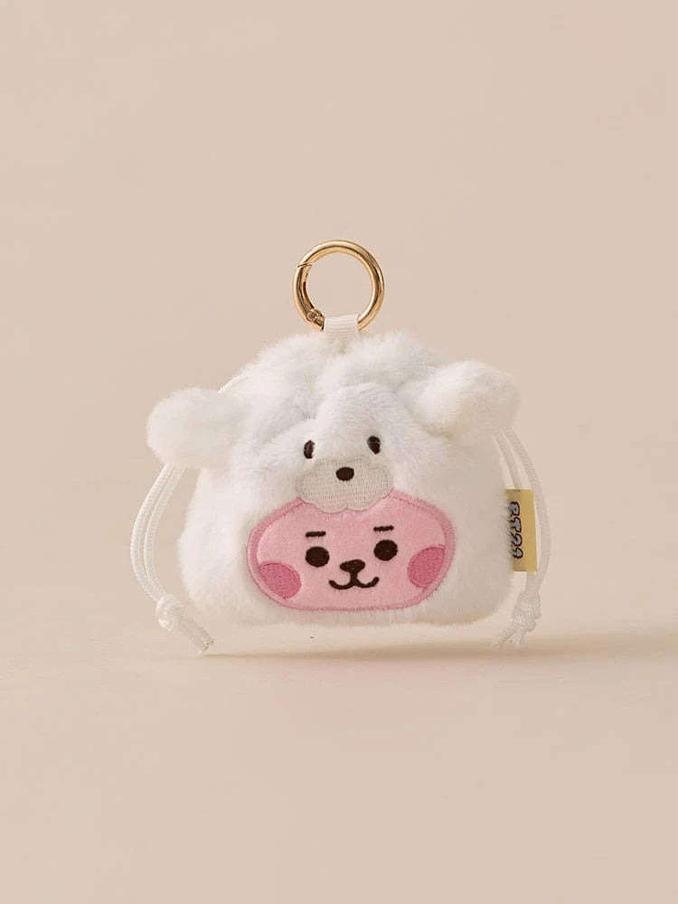 BT21 Baby Official Fluffy Mini Bag Charm Pouch