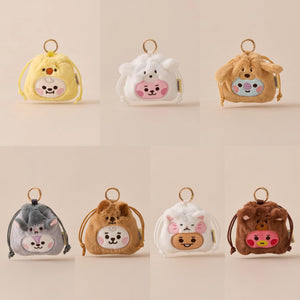 BT21 Baby Official Fluffy Mini Bag Charm Pouch