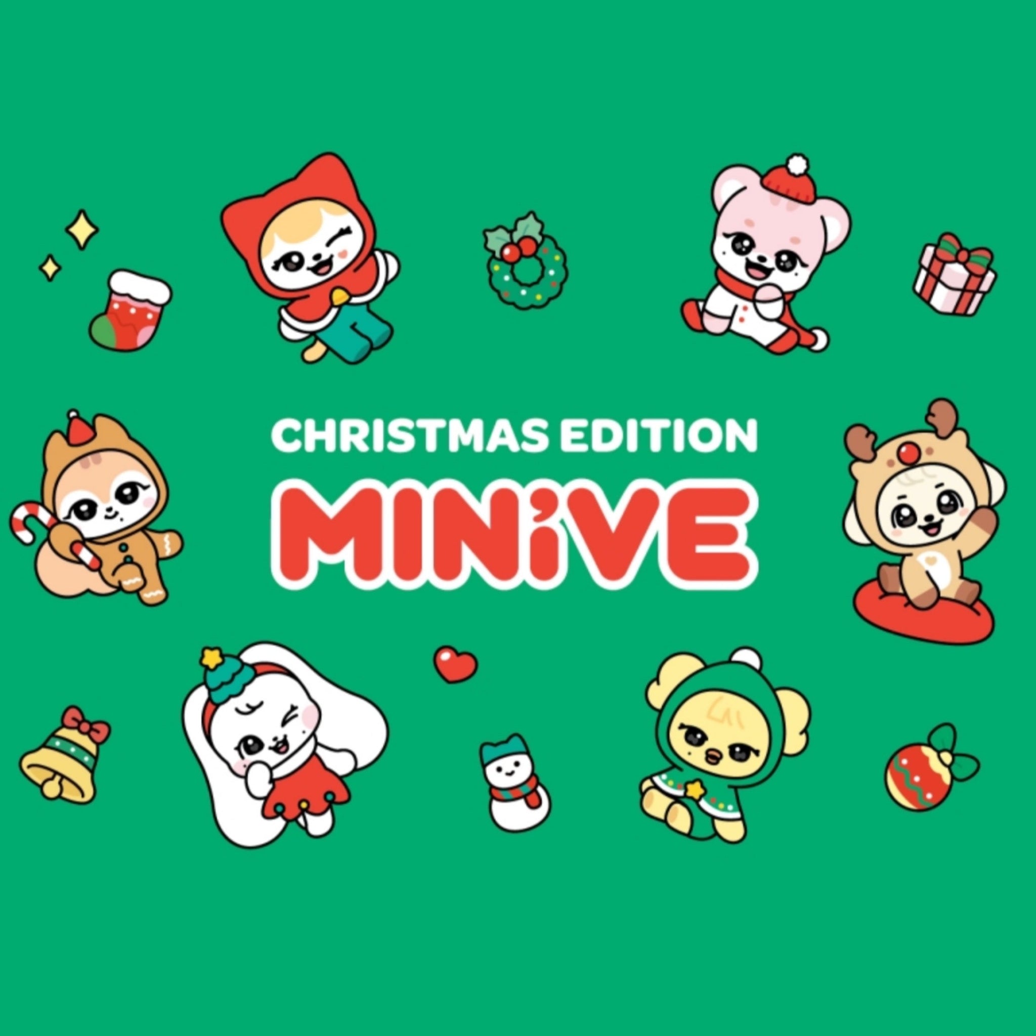 IVE - Official MINIVE Character Plush Doll Christmas Edition – K-STAR