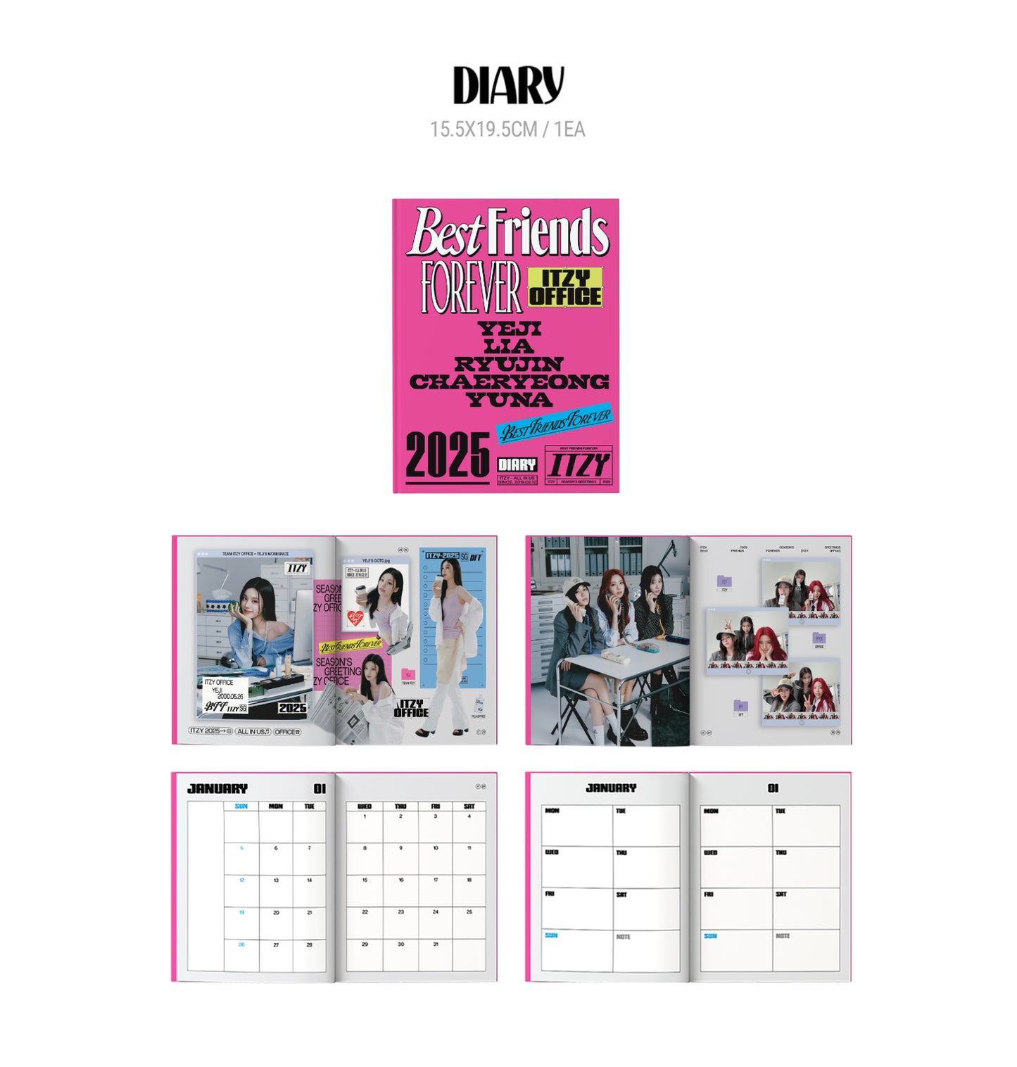 ITZY - BEST FRIENDS FOREVER 2025 Official Season's Greetings + POB